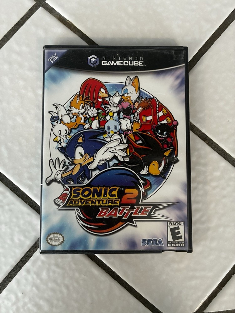 Sonic Adventure 2 Battle Multiplayer - Nintendo GameCube (No Manual, Worn Case)