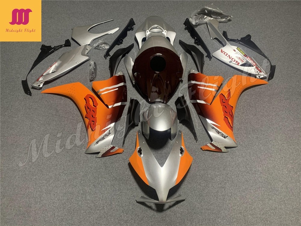 Orange Silver Fairing Kit for 2012-2016 Honda CBR1000RR 12-16 ABS Bodywork Panel