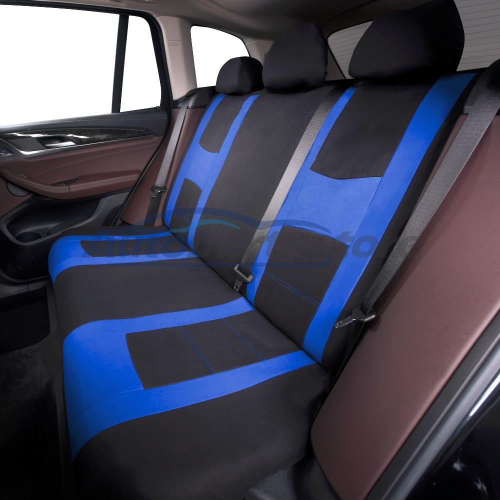 Juego completo de almohadillas protectoras delanteras traseras de poliéster 9 piezas 5 fundas de asiento de coche