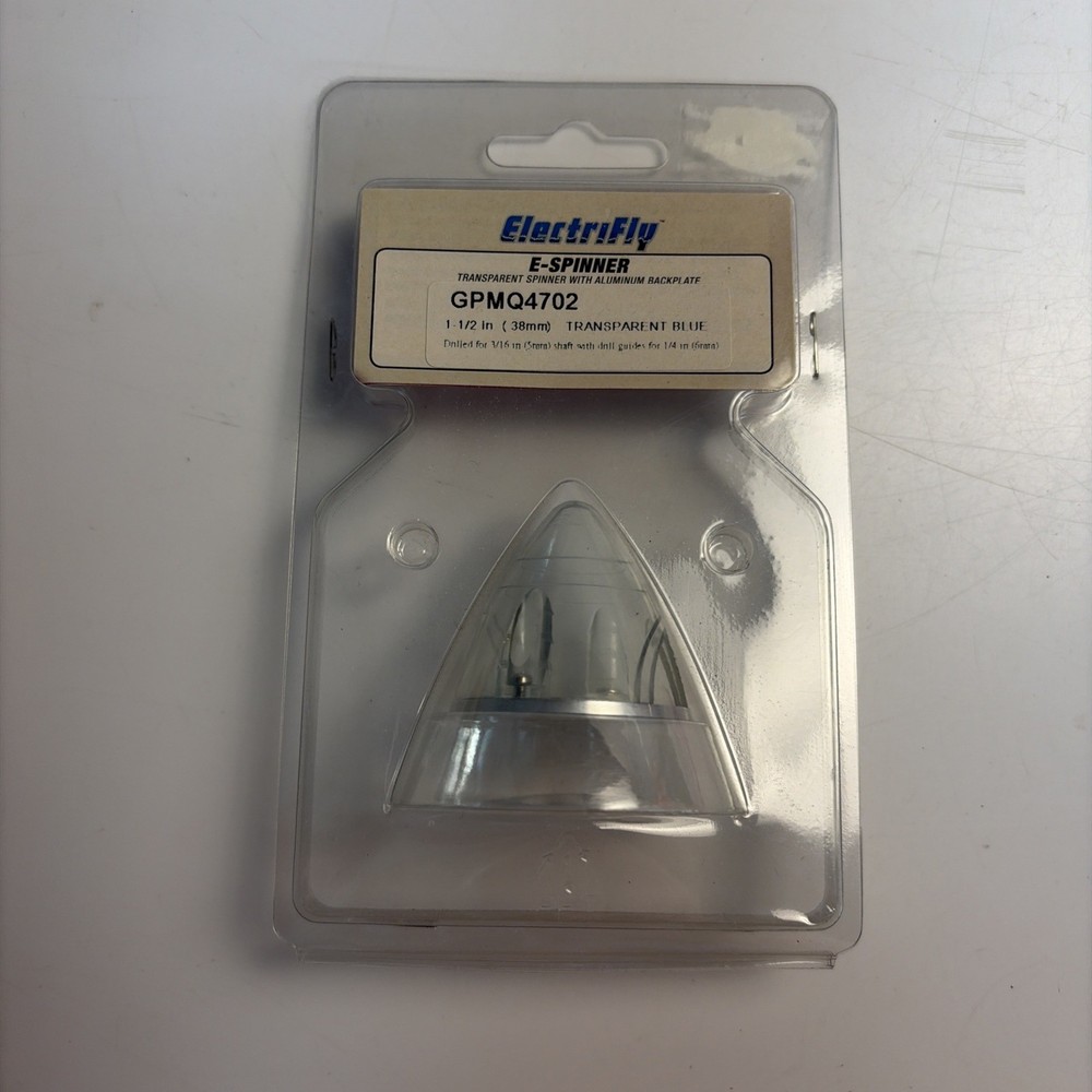 Electrify E-Spinner Transparent Aluminum Backplate GPMQ4702 NOS