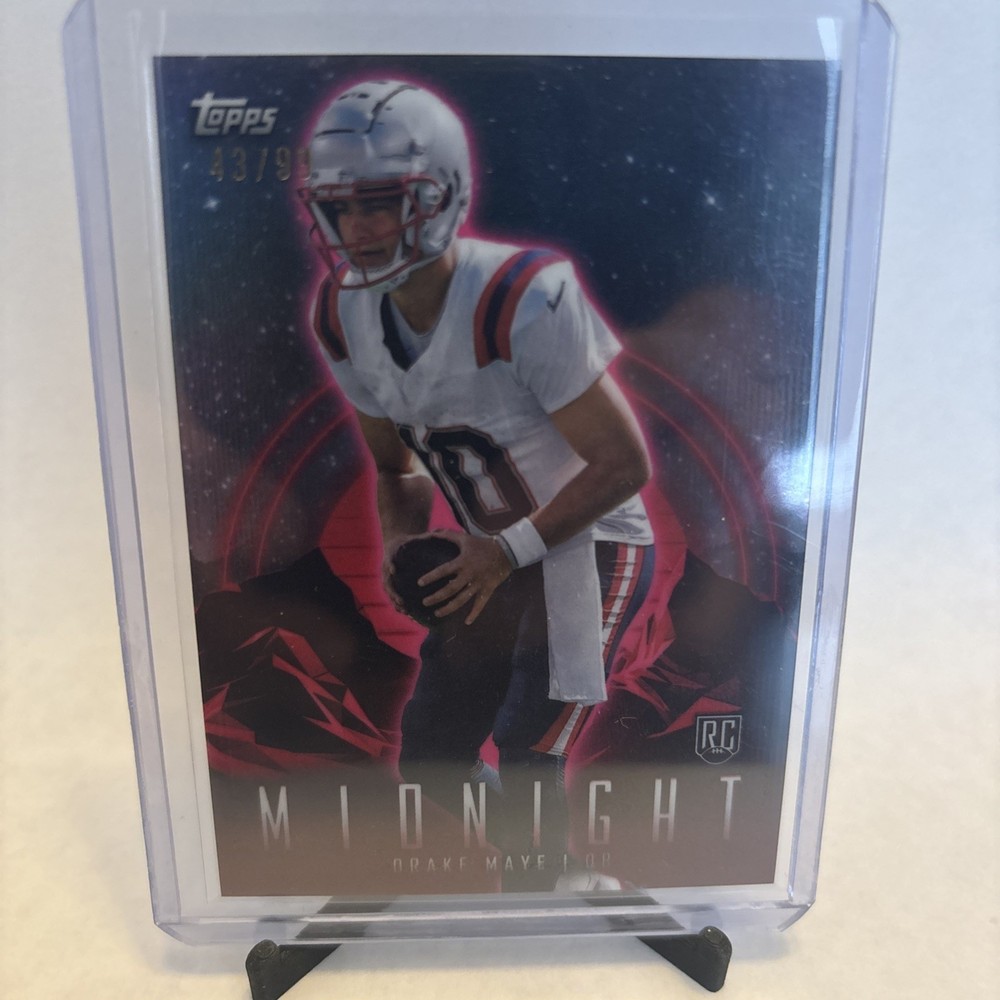 2024 Topps Midnight Twilight 43/99 Drake Maye #62 Rookie RC