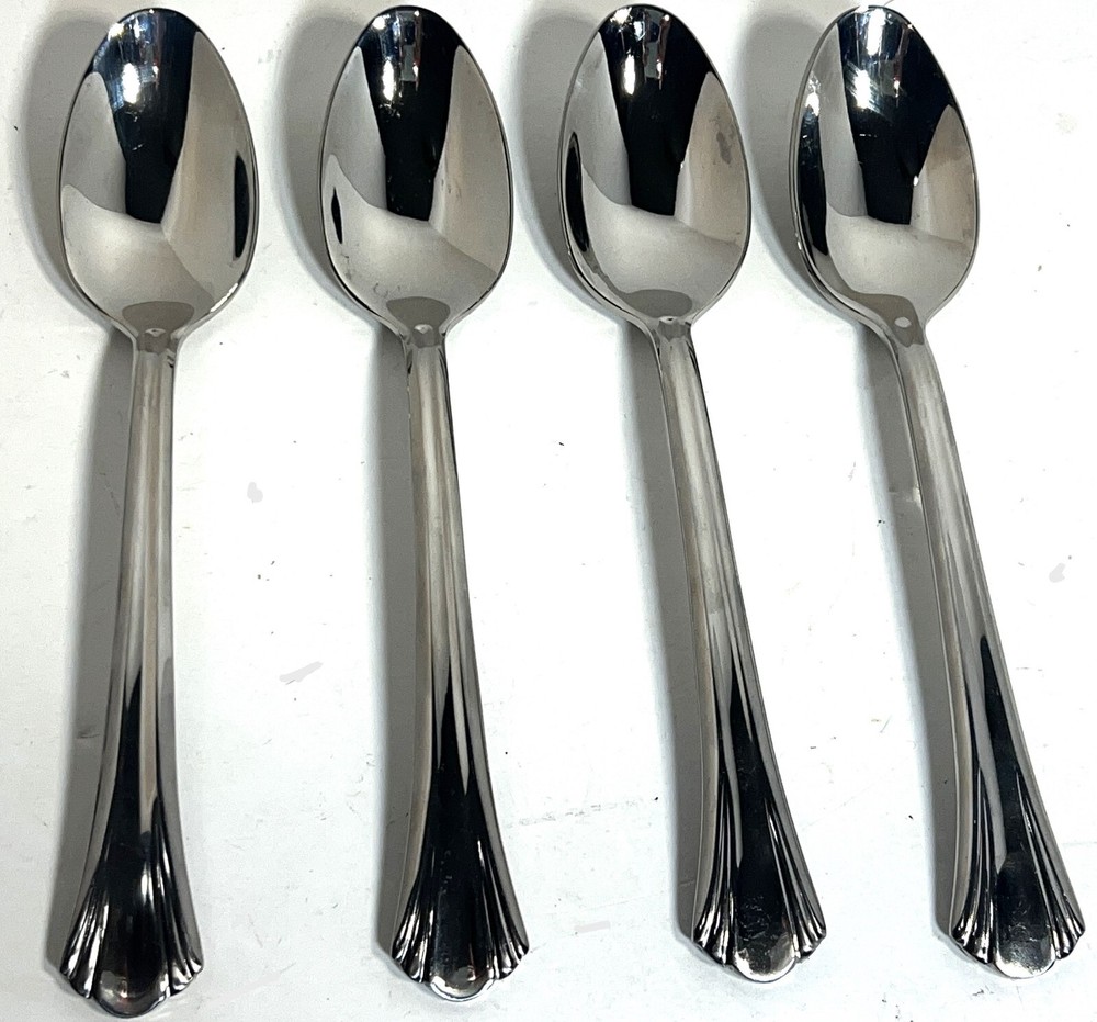 Argent Orfevres GERTRUDE Hampton Silversmith Stainless Steel Dinner Soup Spoons