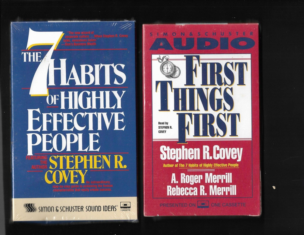 7 Habits of Highly Effective People/1st Things First StephenCovey AudioCassettes