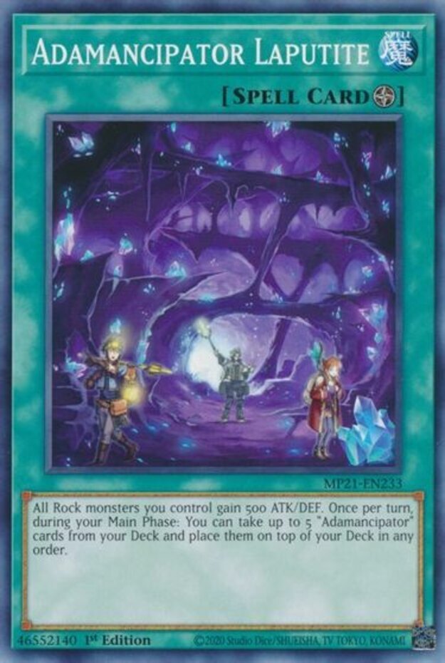 YuGiOh Adamancipator Laputite MP21-EN233 Common 1st Edition Near Mint