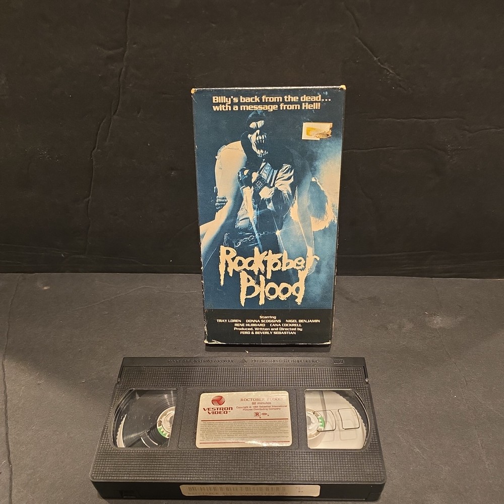 Rocktober blood/vhs/tray loren/vestron For condition  see  pictures #28