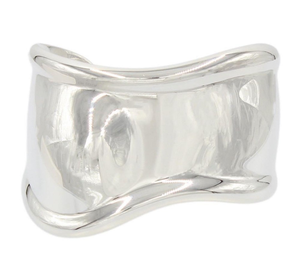 Vintage Tiffany & Co SV925 Silver Bone Cuff Bracelet