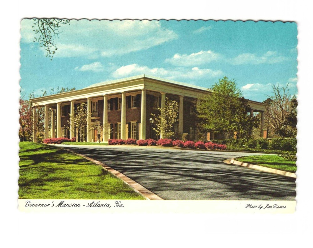 Governor's mansion Atlanta Georgia vintage postcard unposted
