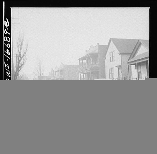 Photo:Detroit Michigan 1900s Negro residential fronts houses street scene