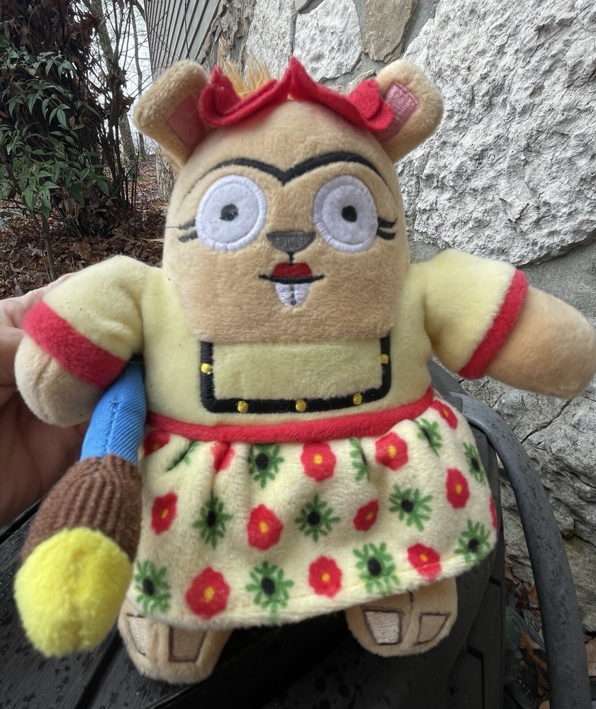 Bark Box Frida Kahlo The Squirrel Academy of Fine Arfs  Plush M/L Dog Toy. NWOT-image