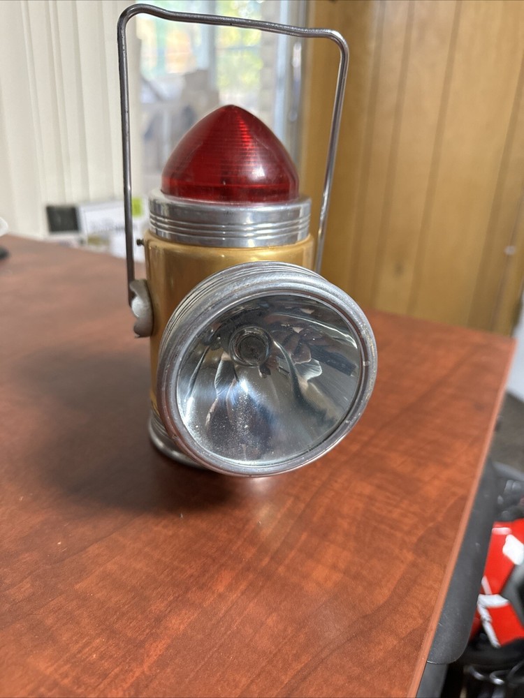 Vintage ASH FLASH British Empire Lantern Railroad & Safety Light Red Light