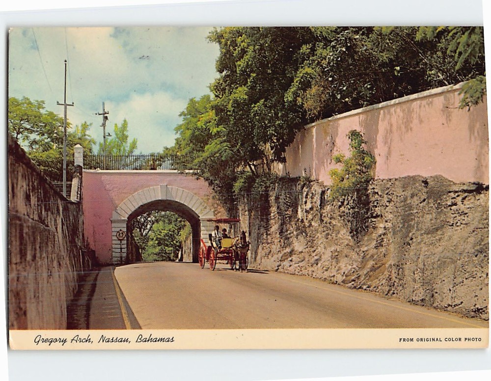 Postcard Gregory Arch Nassau Bahamas