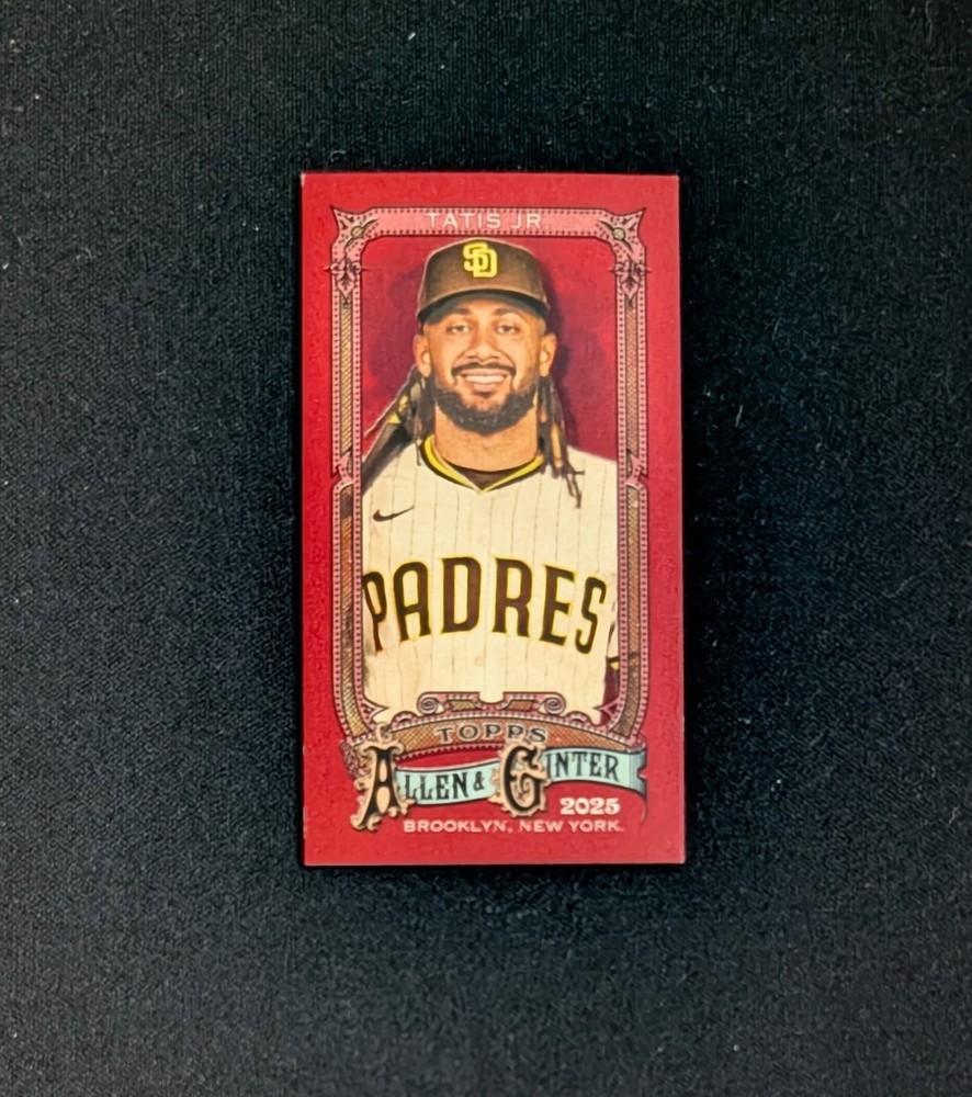 2025 Topps Allen & Ginter Fernando Tatis Jr. Mini Card Red Refractor /5 SSP #139