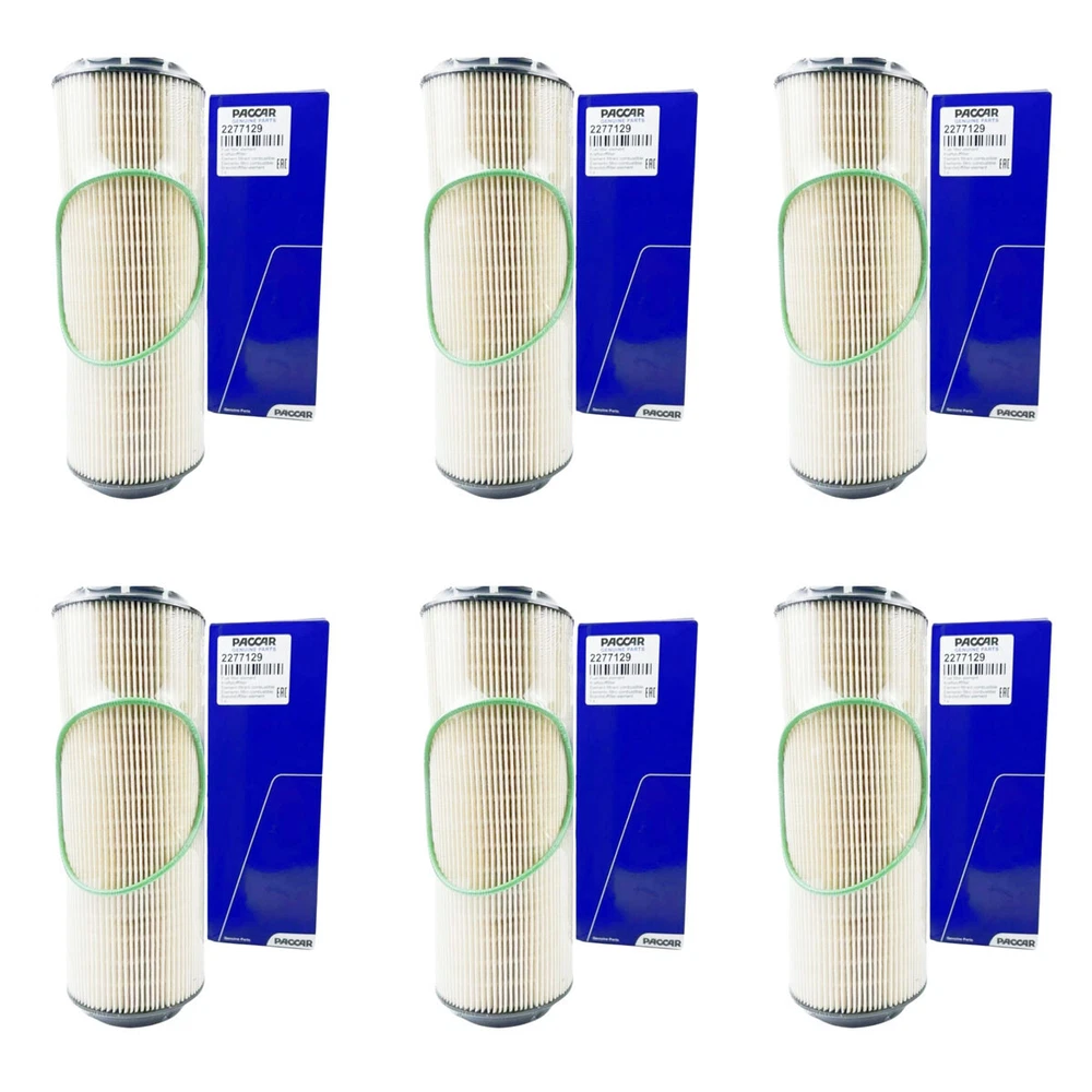 6PCS 2277129 2277129PE Fuel Filter 2133096 2133096PE for Paccar MX-13 MX13 OEM