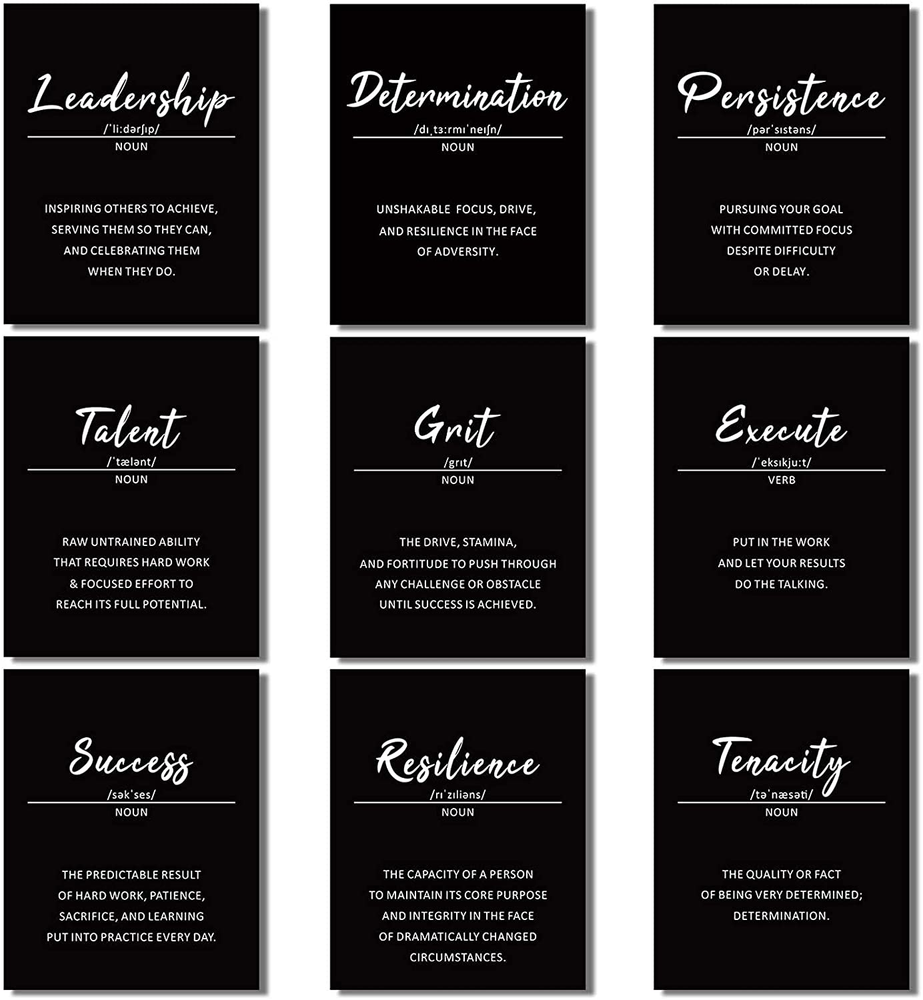 9 Motivational Wall Art Prints, 8