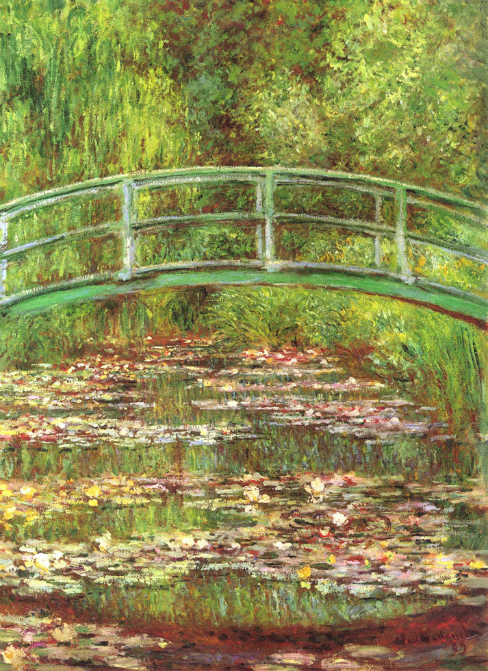 CLAUDE MONET - Bridge Over Sea Rose Pond - *FRAMED* CANVAS ART 16
