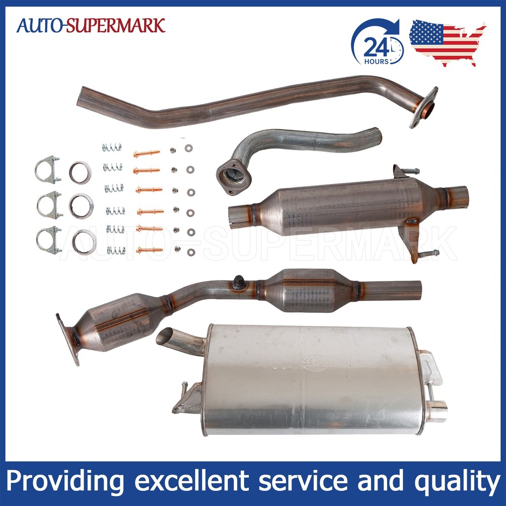 New Full Exhaust System For 2003 - 2008 Toyota Corolla Matrix 1.8L 53451 54461