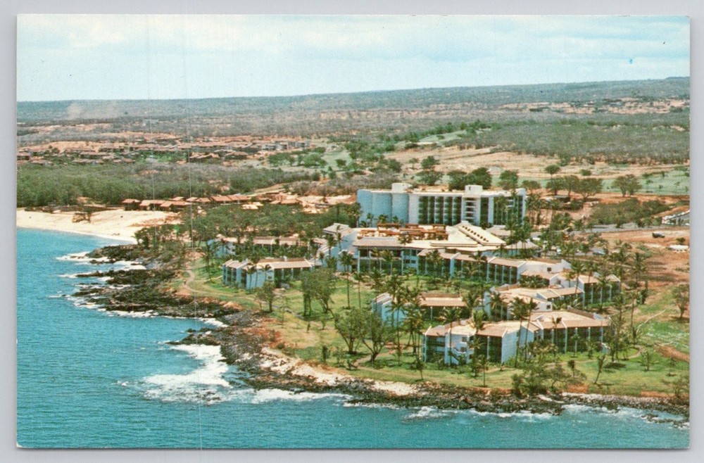 Maui Intercontinental Hotel Hawaii Postcard Aerial View Vintage Resort