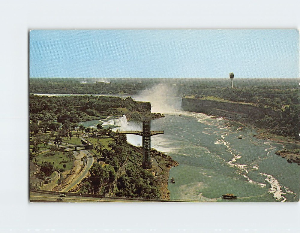 Postcard General Aerial View Of Niagara Falls