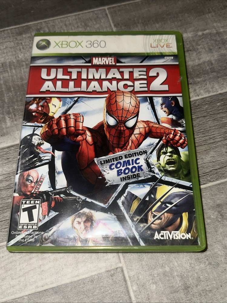 Marvel Ultimate Alliance 2 Microsoft Xbox 360 NO DISC
