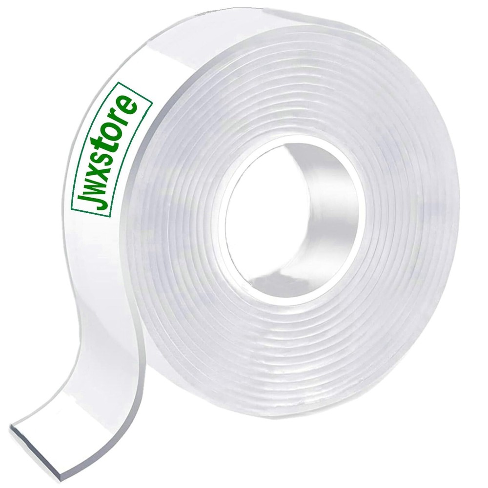 Jwxstore Double Sided Tape Heavy Duty, 16.5FT Nano Double Sided Adhesive Tape...
