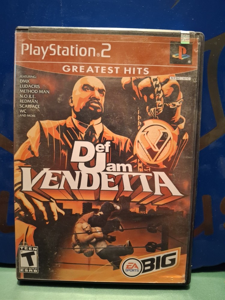 Sony Playstation 2 Def Jam Vendetta Greatest Hits Manual Disc Untested