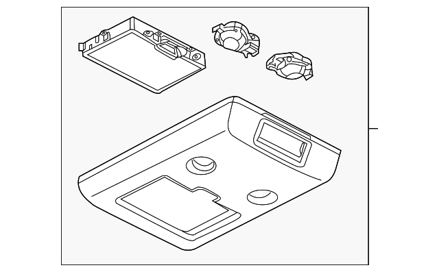 Genuine Nissan Overhead Console 96980-ZR00D