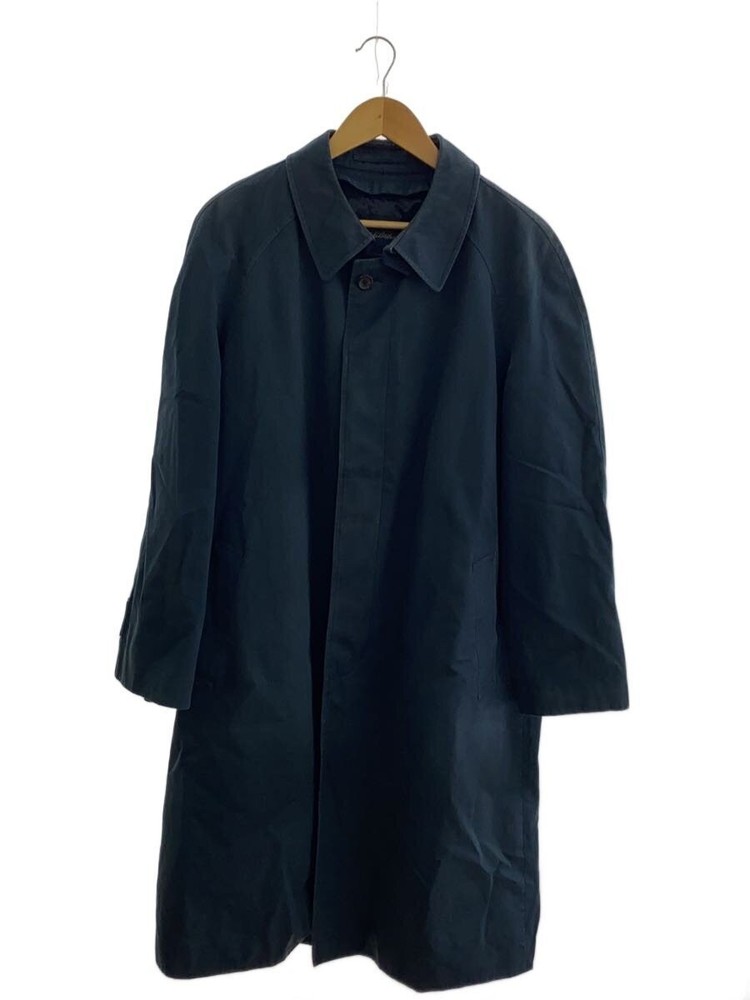 Brooks Brothers Stainless Steel Collar Coat/40/Cotton/Nvy/Plain/57124-52 1599