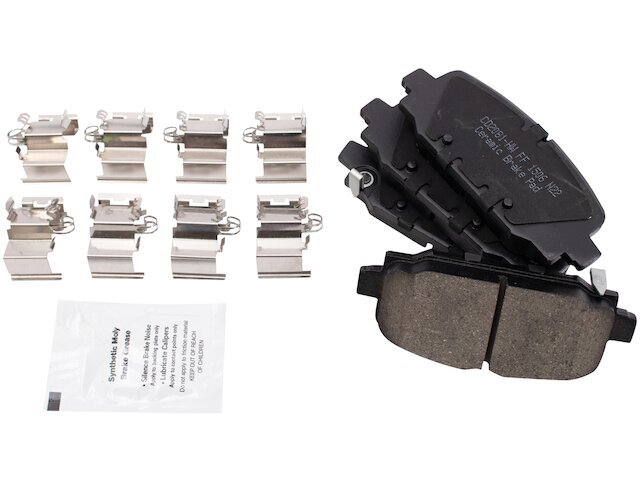 TRQ Ceramic Rear Brake Pads for 2018-2022 Jeep Compass 85YGSC