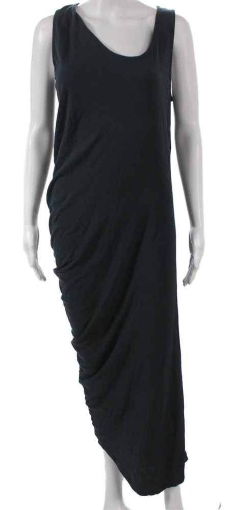 Maison Margiela Women Maxi Dress Navy Cotton Scoop Neck Sleeveless Size MFree Shipping in US $100+ Orders | $6.95 Orders Below