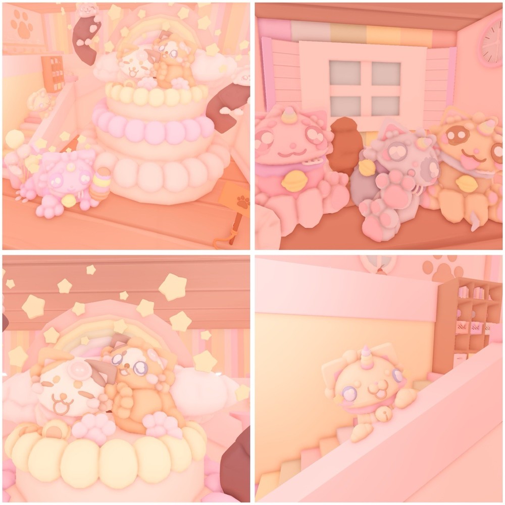 🎂🐱 Cute Kitty Cat Cake Aesthetic Pastel Kawaii Adopt Me House Home 🐱🎂