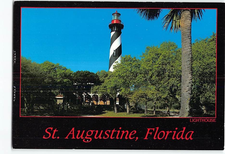 Postcard Lighthouse St. Augustine Florida USA
