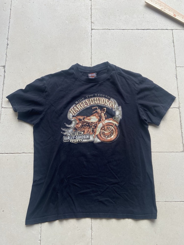 Harley Davidson Ride The Legend T Shirt Olympia Washington Mens Large 21x25