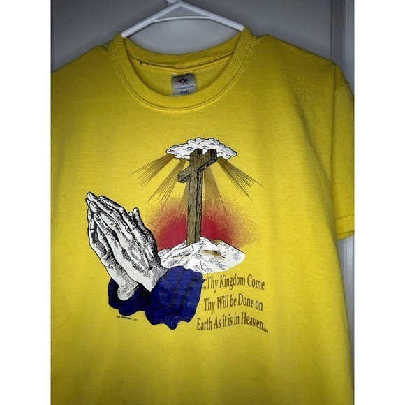 Vintage 90's Jesus Bible Verse Big Graphic Religious God T-Shirt