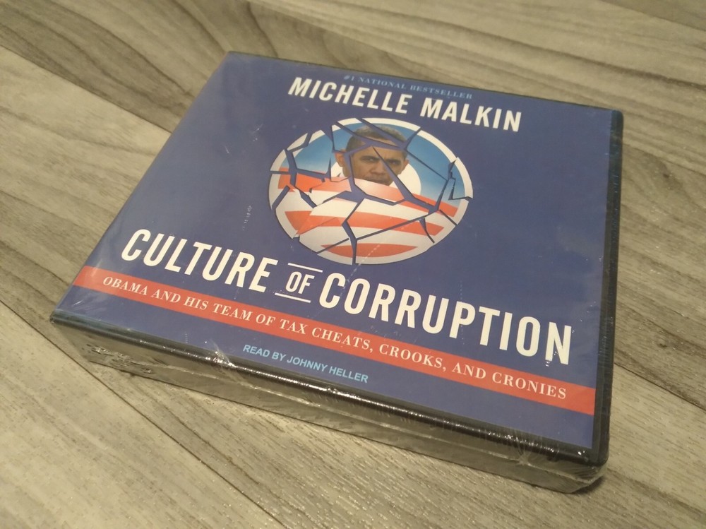 Culture of Corruption Obama and His Team CD Audio Book Sealed By Michelle Malkin