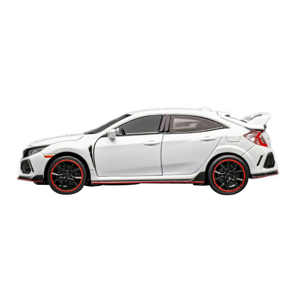 1/32 White Model Car Diecast Toy Collection Sound&Light For Honda Civic Type R S