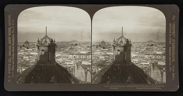 Photo:City of Mexico looking north from tower of cathedral, Mexico
