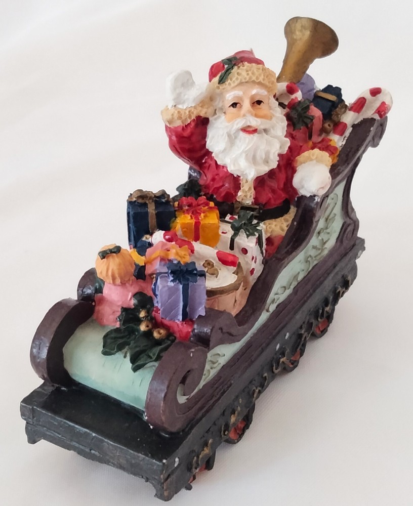 Home Towne Express Santa's Gift Sleigh 1998 Christmas Ornament Figurine Village