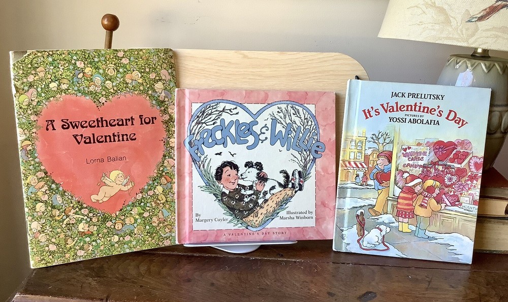 Lot of 3 Vintage 1970-80’s Children’s Valentine’s Day Books A Sweetheart for Val