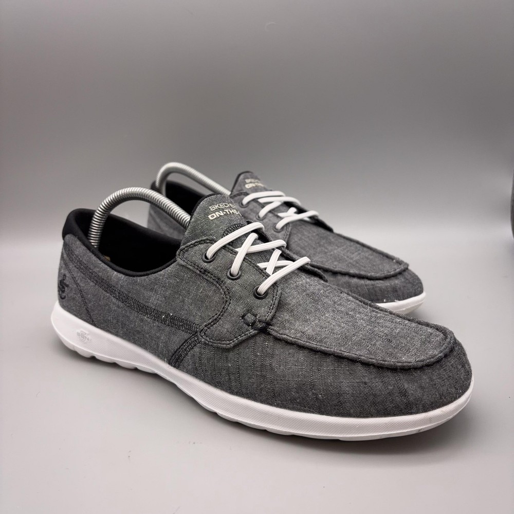 Skechers Shoes Womens Size 10 Gray Isla On-The-Go  Boat Comfort Slip ons