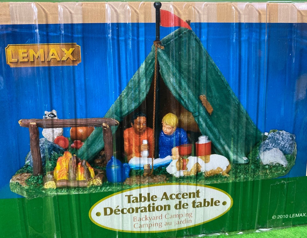 Lemax Christmas Village Backyard Camping Table Accent Accessory New-image