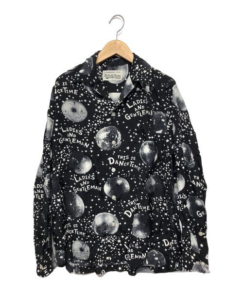 Wacko Maria Mirror Ball All-Over Print Open Collar Shirt Size Medium