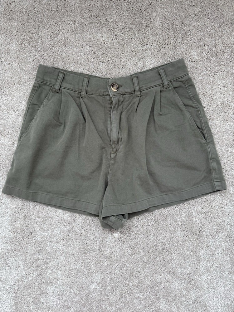 Free People Women’s Green Billie Chino Shorts Size 4