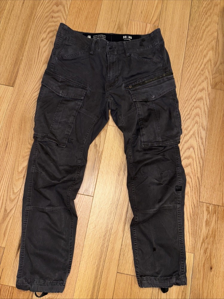 G Star RAW Rovic 3D Zip Straight Tapered Cargo Pants Men’s Size 33x30