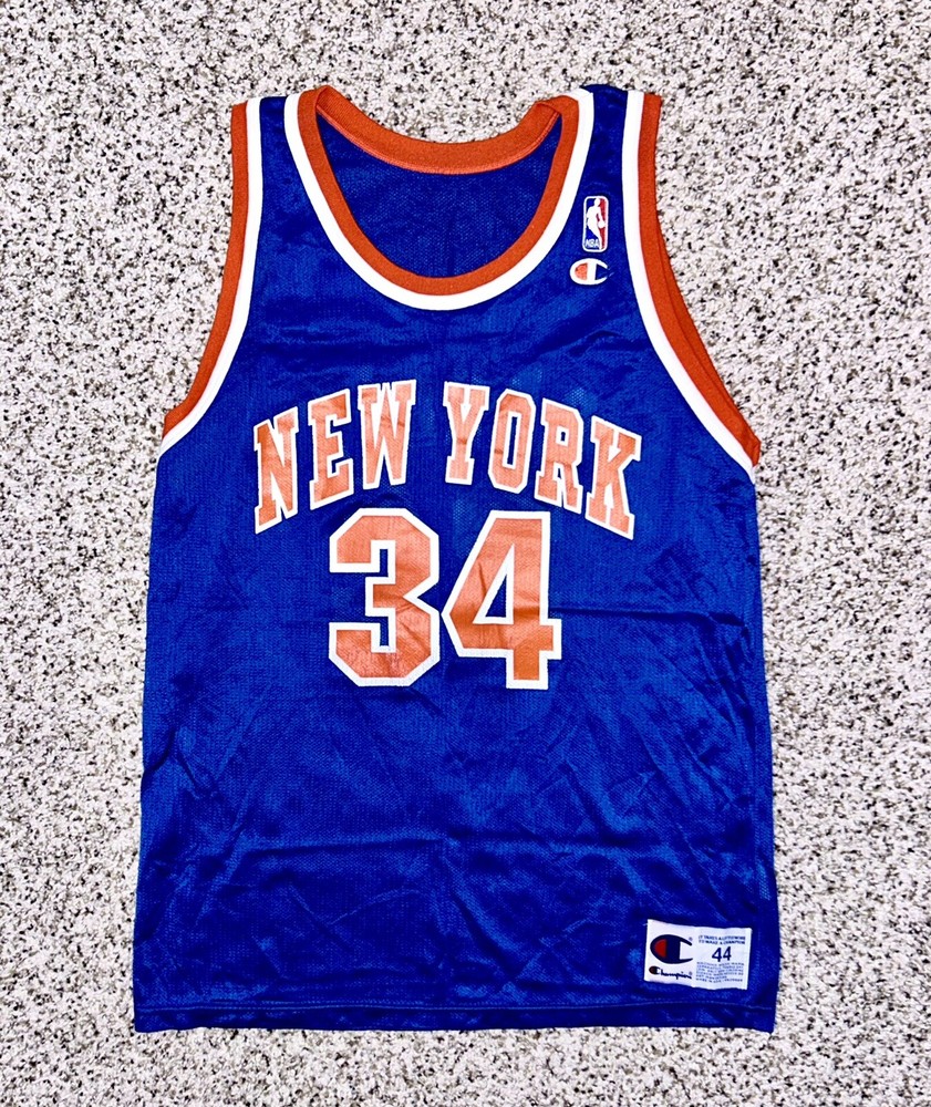 Vintage Charles Oakley New York Knicks Champion Basketball NBA Jersey Mens Sz 44