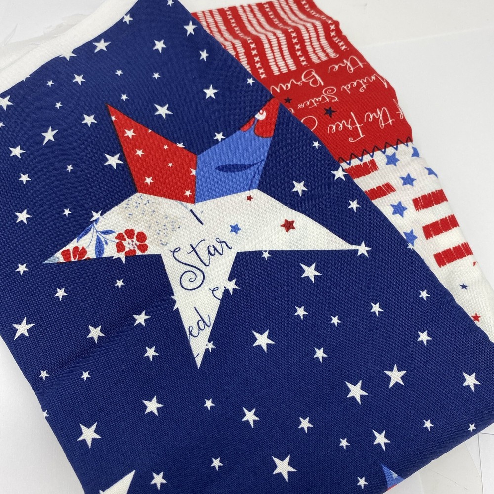Riley Blake Land of the Brave Panel 1 Yard Red/White/Blue NEW