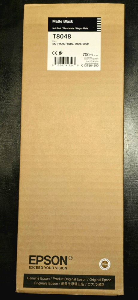 Epson T8048 Matte Black Ink Cartridge 700ml Exp 04/2022