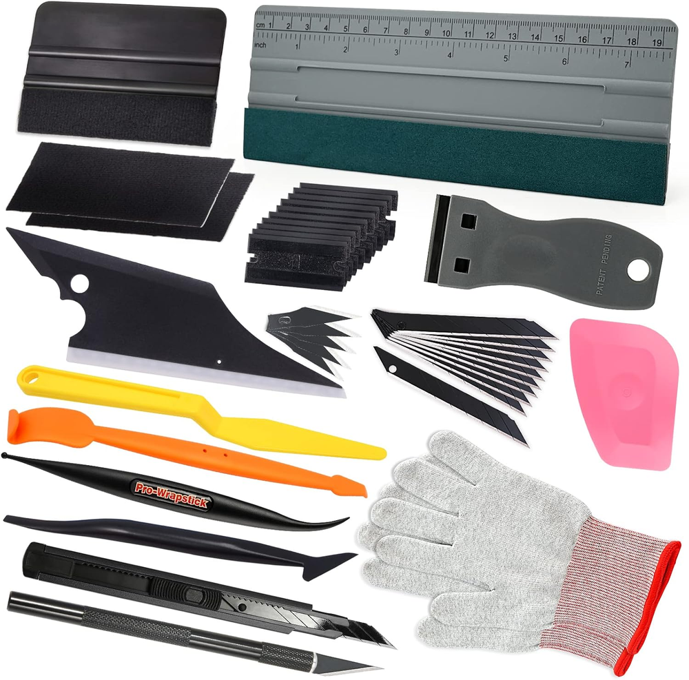 Vinyl Wrap Tool Kit Window Tinting Tools Car Wrap Kit Wallpaper Smoothing Tool W