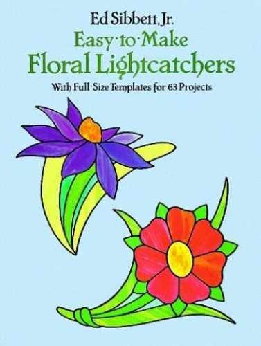 Small Floral Stained Glass Designs - Paperback, by Sibbett Jr. Ed - Very Good