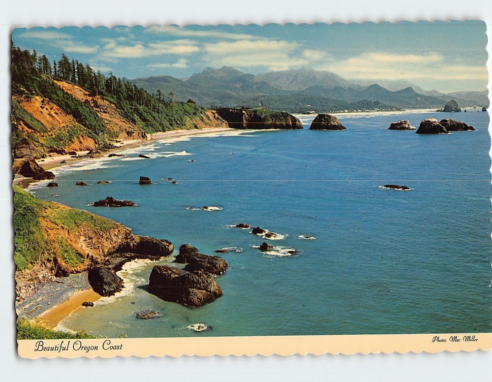 Postcard Beautiful Oregon Coast Oregon USA