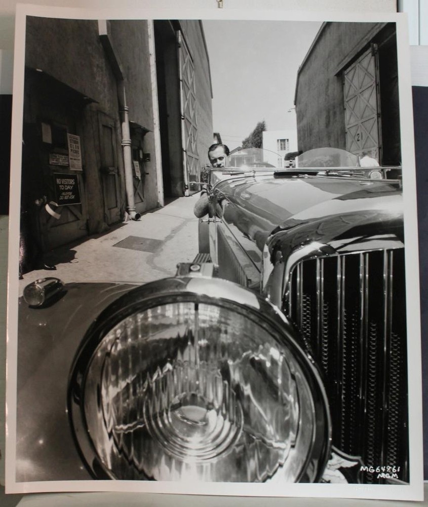 Sinclair Bull's 1937 Photograph Of Robert Montgomery & His Bentley Limited Edit.LIMITED EDITION PHOTOGRAPH NUMBER 1/300 SINCLAIR BULL